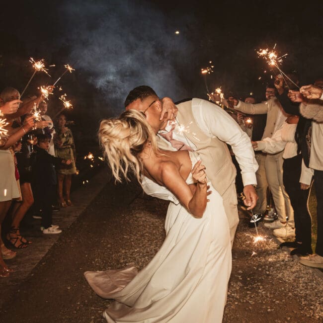 walton view sparkler photo at night