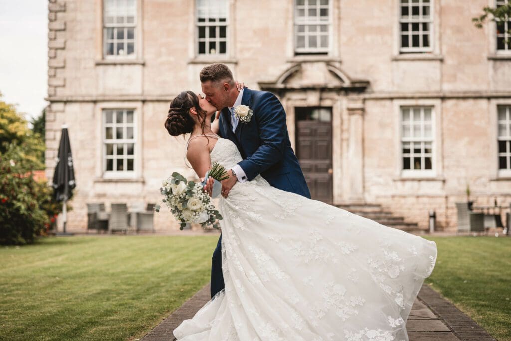 bride and groom at a west Yorkshire wedding